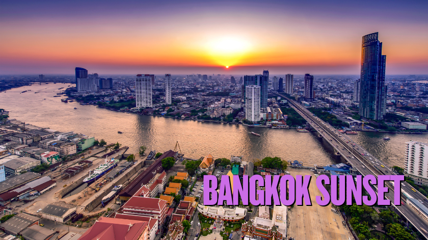 bangkok sunset